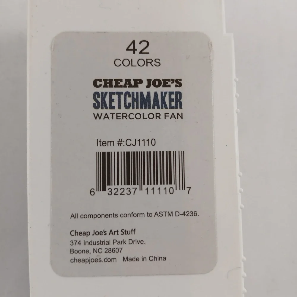 Cheap Joe's Sketchmaker Watercolor Paint Set 42 Asst. Colors Foldable Paint Set